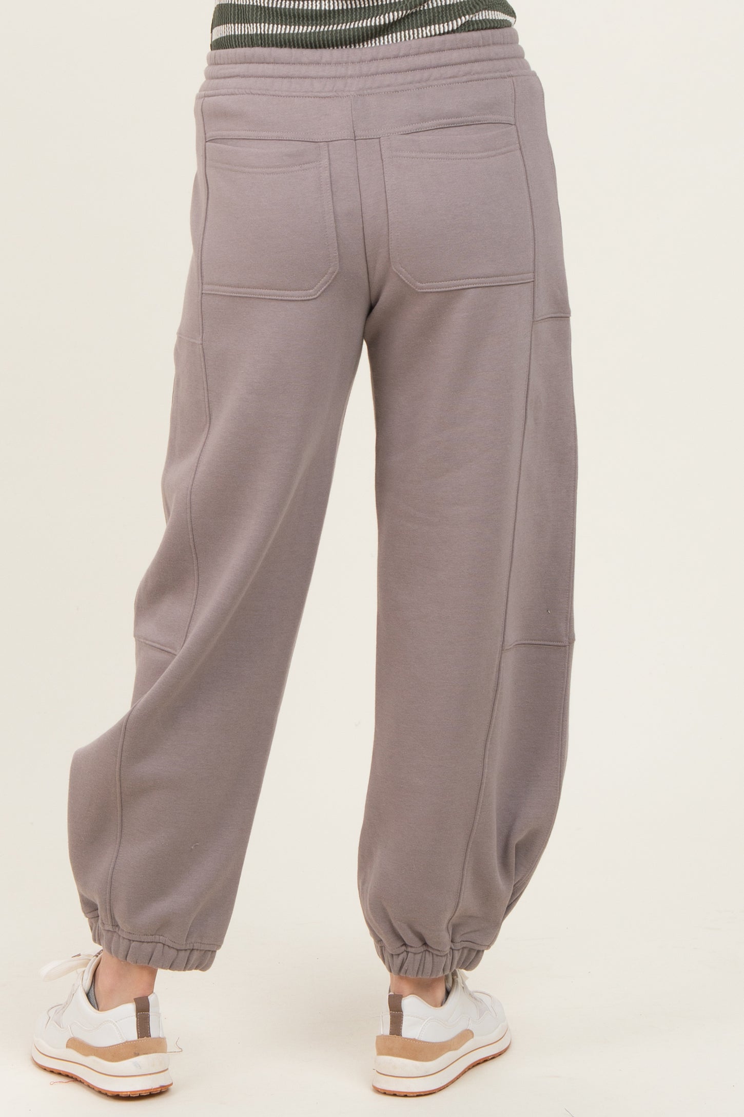 Camel Multi Seam Fleece Sweatpants