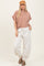 Ivory Multi Seam Fleece Sweatpants