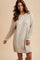 Cream Speckle Knit Sweater Dress