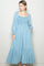 Light Denim Washed Sweetheart Maxi Dress