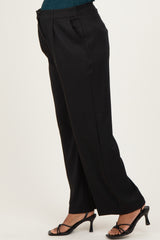 Black Wide Leg Maternity Trousers