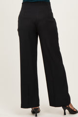 Black Wide Leg Maternity Trousers