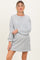 Heather Grey Bubble Sleeve Maternity Sweatshirt Mini Dress