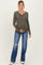 Navy Distressed Open Knee Straight Leg Maternity Jeans