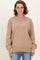 Light Mocha Wide Neck Drop Shoulder Sweater