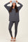 Charcoal Brushed Knit Oversized Top and Legging Set
