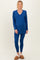 Navy Brushed Knit Maternity Oversized Top and Legging Set