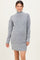 Heather Grey High Neck Sweater Maternity Mini Dress