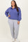 Periwinkle Half Zip Plus Pullover