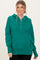 Forest Green Fleece Snap Button Hoodie