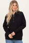 Black Fleece Snap Button Hoodie