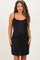 Black Sequin Sleeveless Maternity Mini Dress