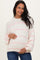 Ivory Stripe Detail Oversized Maternity Sweater