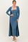 Navy Ribbed Sleeveless Dress Cardigan Set