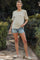 Yellow Striped Short Sleeve Maternity T-Shirt