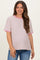 Light Pink Striped Short Sleeve Maternity T-Shirt