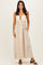 Gold Bohemian Dream Crochet Cotton Maxi Dress