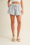 Light Blue Drawstring Shorts