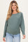 Dark Jade Dolman Sleeve Maternity Knit Top
