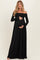 PinkBlush Black Off Shoulder Maternity Maxi Dress