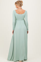 PinkBlush Sage Off Shoulder Maternity Maxi Dress