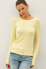 Yellow Long Sleeve Maternity Top