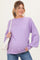 Lavender Fine Knit Balloon Sleeve Maternity Sweater