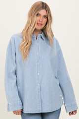 Light Blue Striped Button Down Shirt