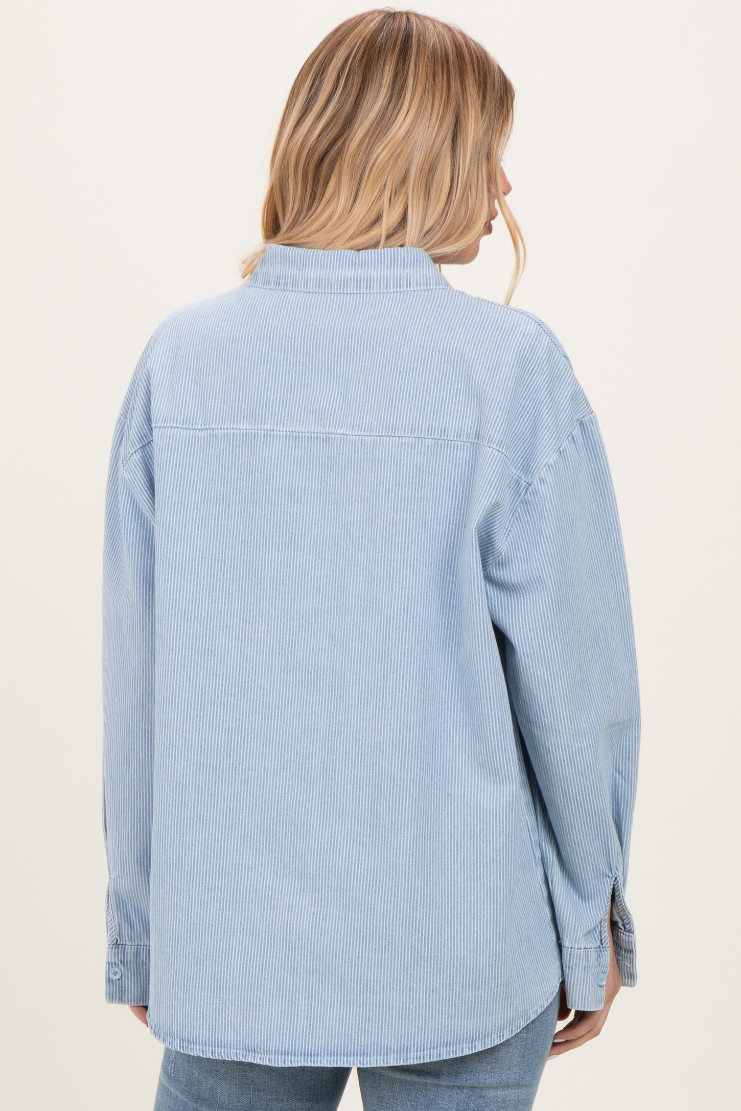 Light Blue Striped Button Down Shirt