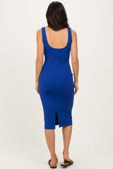Royal Blue Square Neck Tank Dress
