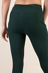 Forest Green Ribbed Active Legging