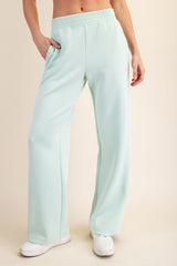 Mint Stripe Detail Lounge Pants