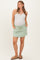 Pistachio Drawstring Maternity Mini Skort