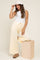 Yellow Mineral Wash Wide Leg Ankle Maternity Pants