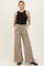 Olive Mineral Wash Waffle Knit Wide Leg Maternity Pants