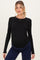 Black Long Sleeve Maternity Top