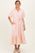 Yellow Striped Button Collared Midi Dress