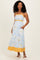 Light Blue Floral Sleeveless Flowy Maxi Dress