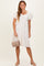 Ivory Textured Sweetheart Neck Dress