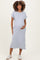 Heather Grey Pocket Front Maternity Midi T-Shirt Dress