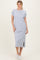 Heather Grey Pocket Front Midi T-Shirt Dress