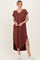 Chocolate Side Slit Maxi Dress
