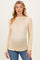 Light Yellow Long Sleeve Floral Print Maternity Top