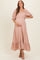Mauve Floral Square Neck Maternity Maxi Dress