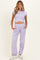 Lavender Cropped Tank Pant Maternity Set