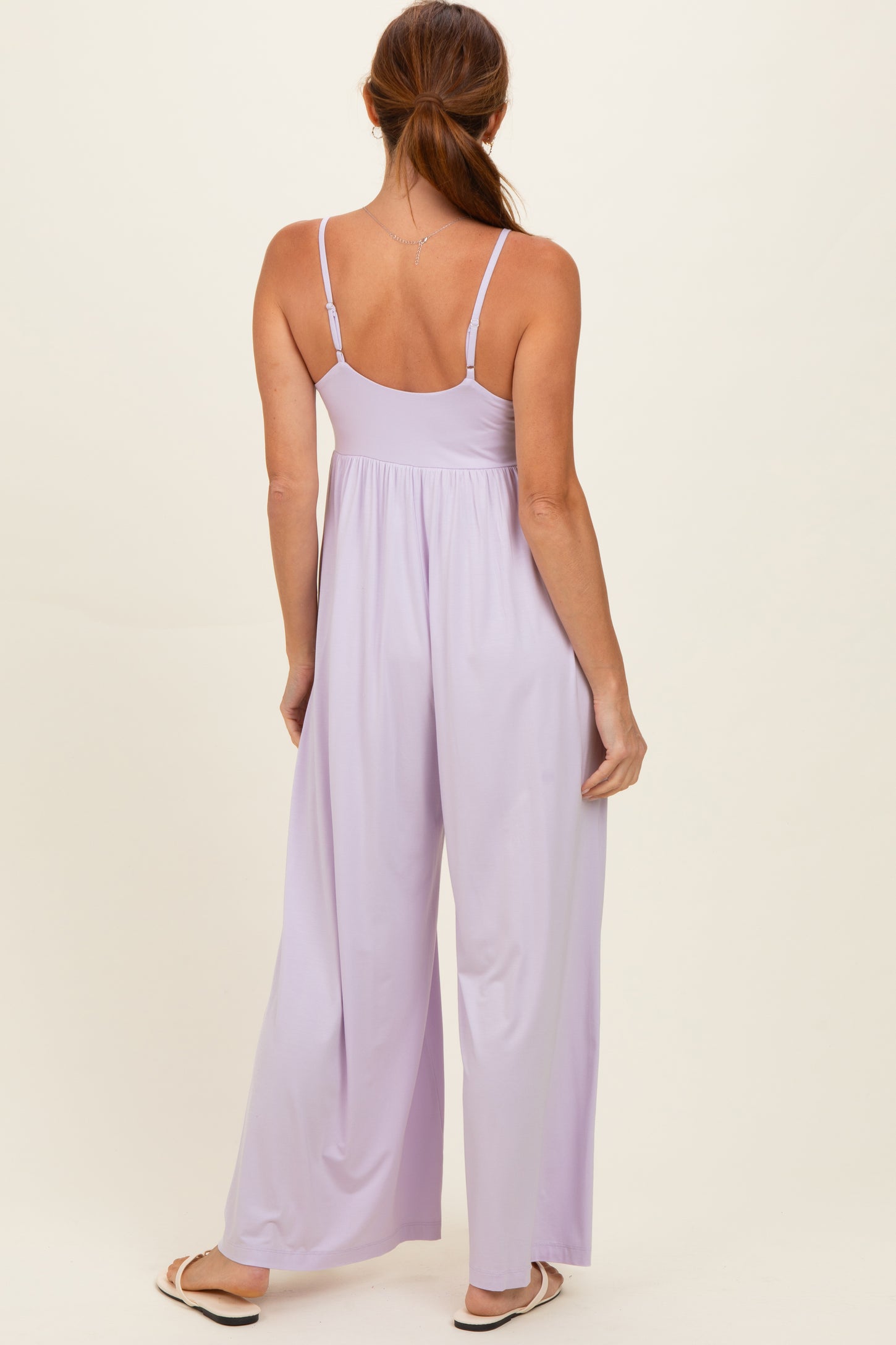 Petal Lilac Sleeveless Wide Leg Jumpsuit