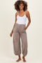 Coffee Mineral Wash Terry Maternity Sweatpants