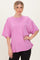 Fuchsia Oversized Mineral Wash T-Shirt