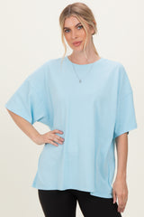 Light Blue Oversized Mineral Wash T-Shirt