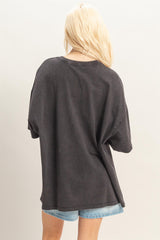 Black Oversized Mineral Wash T-Shirt